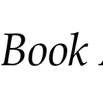 Book Antiqua Italic