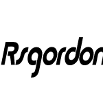 Rsgordon Cn italic