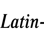 Latin Narrow