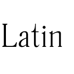 Latin Narrow