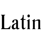 Latin Narrow