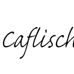 Caflisch Script Pro Light