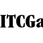 ITC Garamond Std Ult Cond