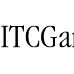 ITC Garamond Std Lt Narrow