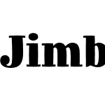 Jimbo Std Black Condensed