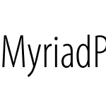 Myriad Pro Light Cond