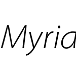 Myriad Pro Light SemiExt