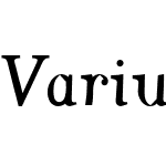 Varius 2 LT Std Italic