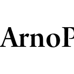 Arno Pro Semibold 36pt