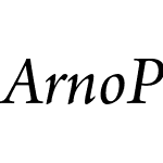 Arno Pro Regular 18pt