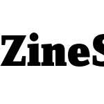 ZineSerifDis Black