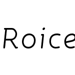 Roice-LightItalic