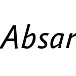 AbsaraSans-RegularItalic