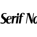 Serif Narrow Italic