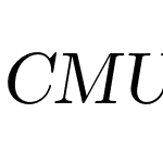 CMU Serif Extra