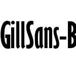 Gill Sans BoldExtraCondensed