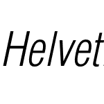 Helvetica CondensedLight