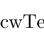 cwTeX 明體