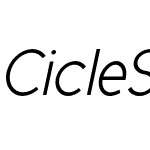 Cicle Semi Italic