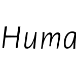 Humana Sans ITC Light