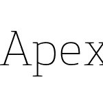 Apex Serif Light