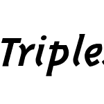 TriplexItalicBold