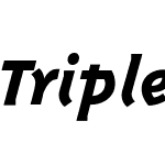 TriplexItalicExtrabold