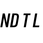 NDZTUL+URWDINCond-DemiItalic