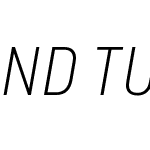 NDZTUL+URWDINSemiCond-XLightItalic