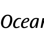 Ocean Sans Std Book SemiExt