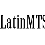 Latin MT Std Condensed