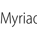 Myriad Pro Light SemiCond