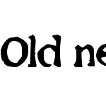 Old newspaper font