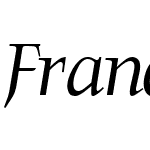 FrancoisRegularItalic