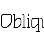 Oblique TextLight