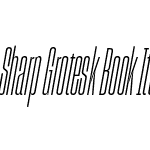 Sharp Grotesk Book Italic