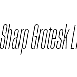 Sharp Grotesk Light Italic