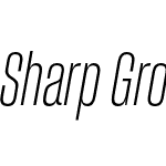 Sharp Grotesk Light Italic