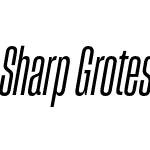 Sharp Grotesk Medium Italic