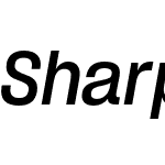 Sharp Grotesk Medium Italic