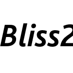 Bliss 2 bold font