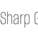 Sharp Grotesk Thin