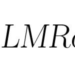 LMRoman17-Regular