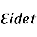 EideticModern-BoldItalic