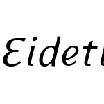 EideticModern-Italic