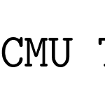 CMU Typewriter Text