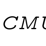 CMU Typewriter Text Variable Width