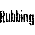 Rubbing Font