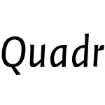 QuadraatSans-Italic