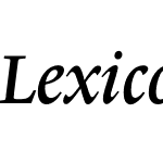 LexiconNo1ItalicB